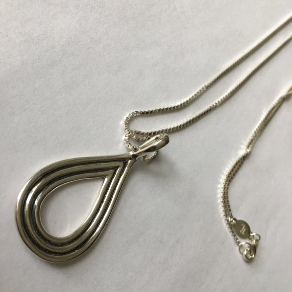 Pamela Love .925 tear drop pendant + chain - Picture 5 of 8